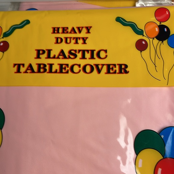 3 pack Premium 84 Inch Disposable Round Plastic tablecover - Picture 2 of 3